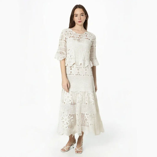 Dreamy Two-Piece Skirt Set – same ANTHEM - Beige / One Size