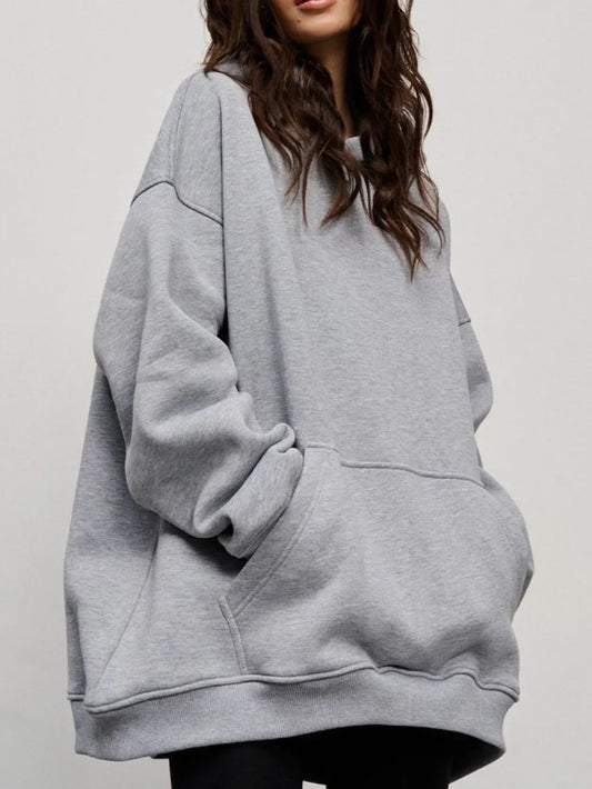 Dropped Shoulder Hoodie – same ANTHEM | Streetwear for Soulmates & Lovers - Gray / L