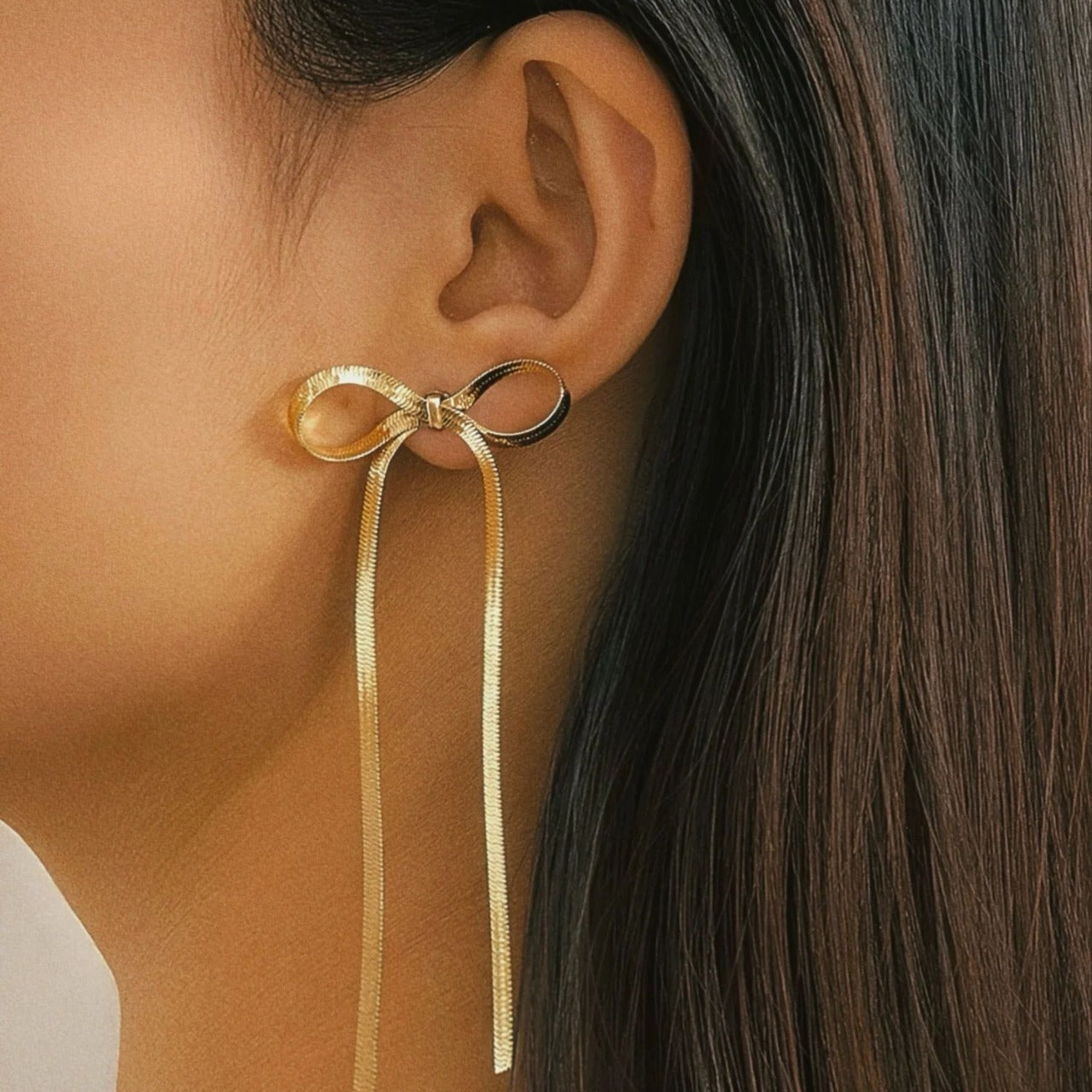Electroplating Real Gold Simple Women’s Earrings