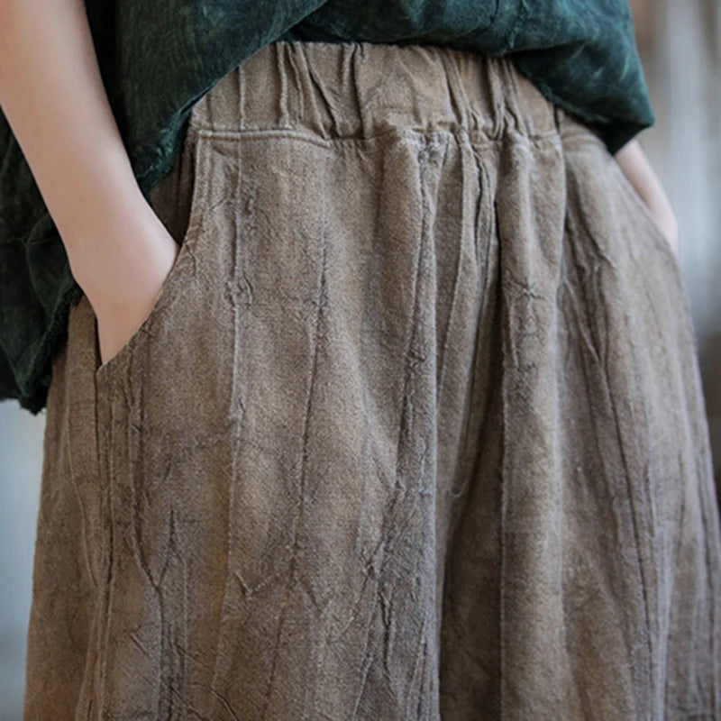 Elegant Cotton Linen Baggy Cargo Pants – Casual Boho Chic for Free Spirits | Same ANTHEM