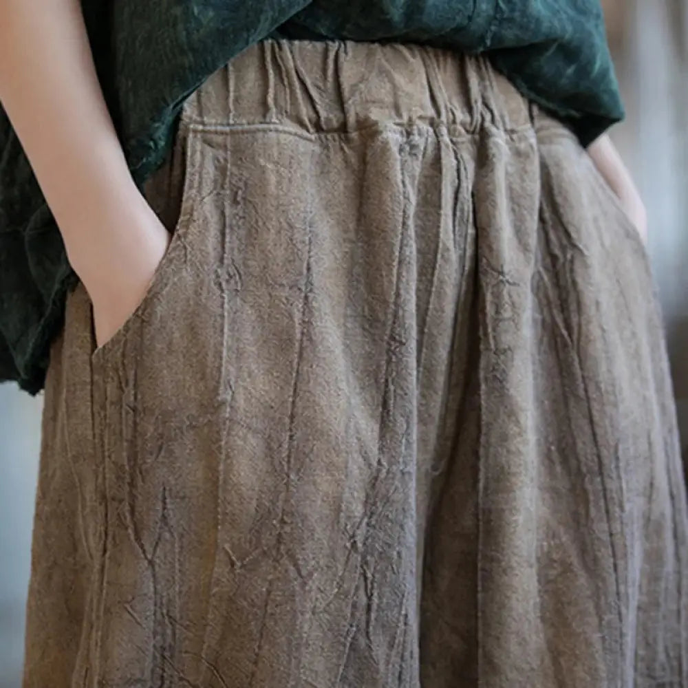 Elegant Cotton Linen Baggy Cargo Pants – Casual Boho Chic for Free Spirits | Same ANTHEM