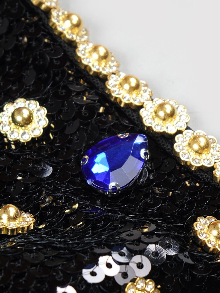 Elegant Crystal Sequin Dinner Dress | same ANTHEM.