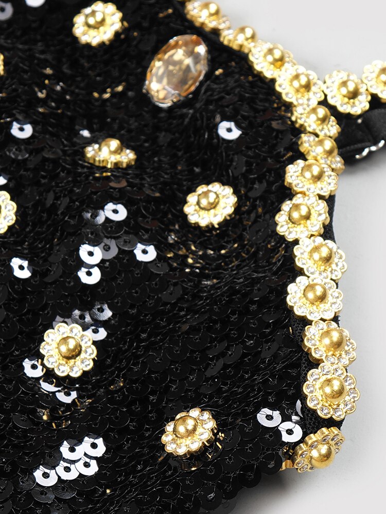 Elegant Crystal Sequin Dinner Dress | same ANTHEM.