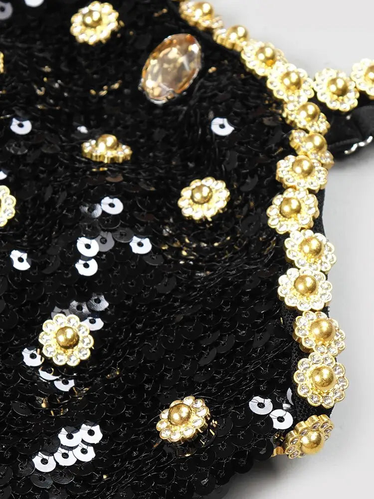 Elegant Crystal Sequin Dinner Dress | same ANTHEM.
