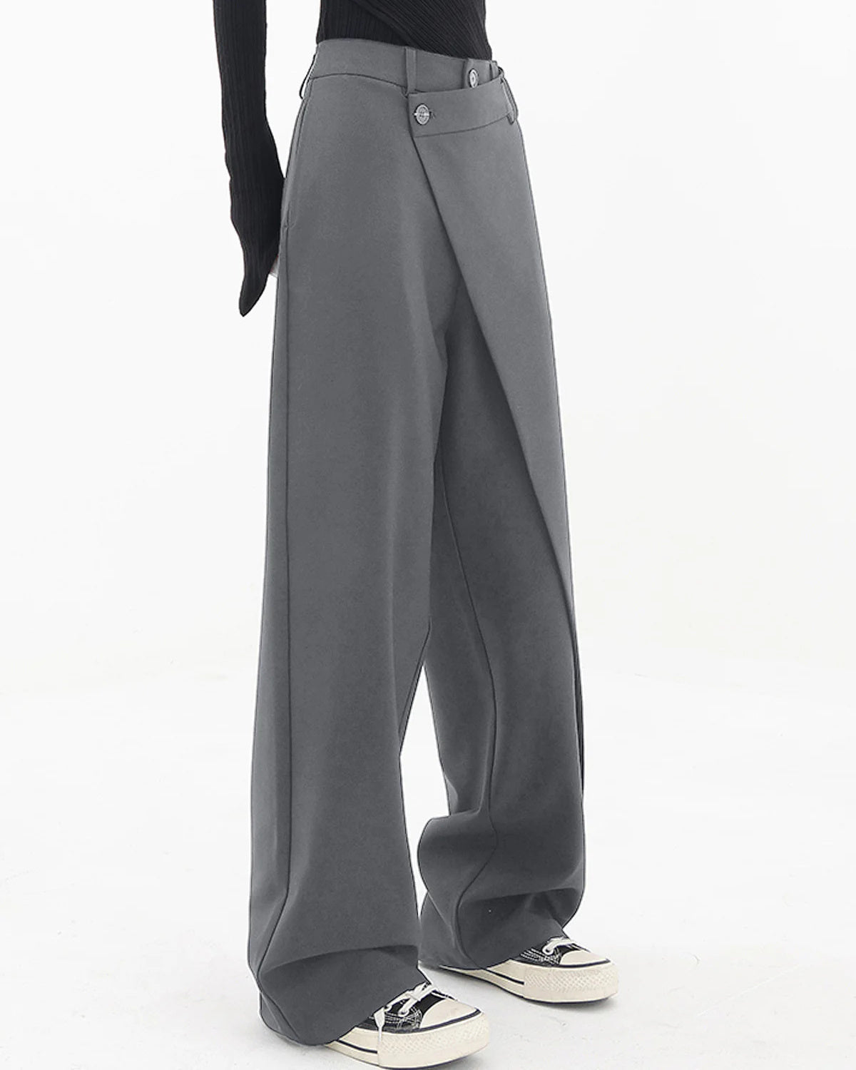 Elegant Irregular Wide Leg Pants - Chic & Loose | same ANTHEM