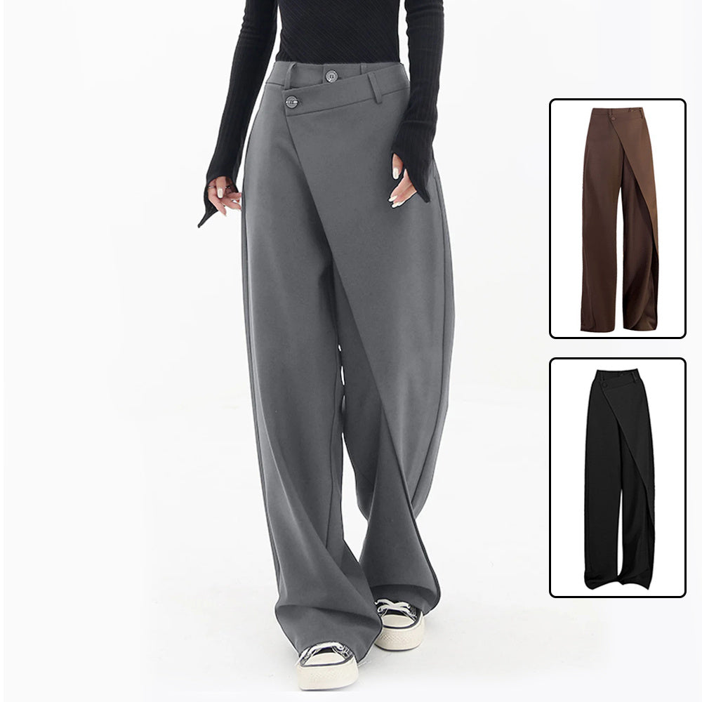 Elegant Irregular Wide Leg Pants - Chic & Loose | same ANTHEM