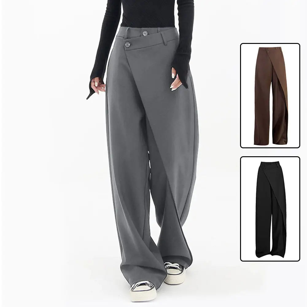 Elegant Irregular Wide Leg Pants - Chic & Loose | same ANTHEM