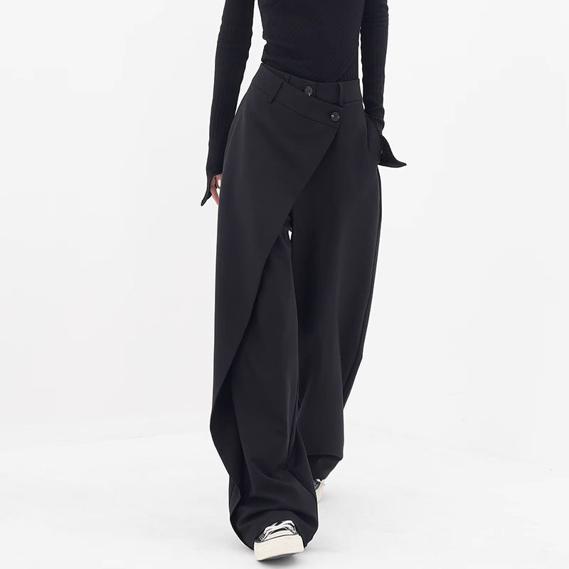 Elegant Irregular Wide Leg Pants - Chic & Loose | same ANTHEM