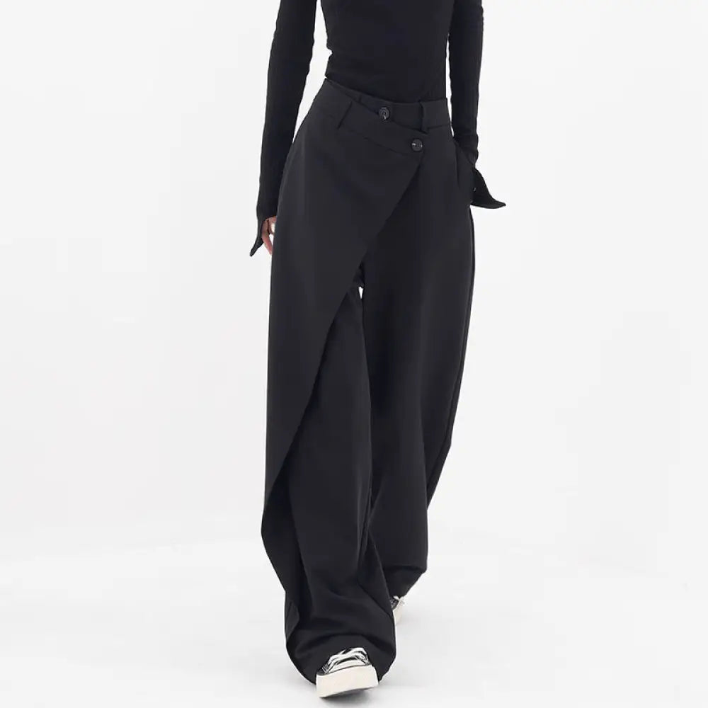 Elegant Irregular Wide Leg Pants - Chic & Loose | same ANTHEM