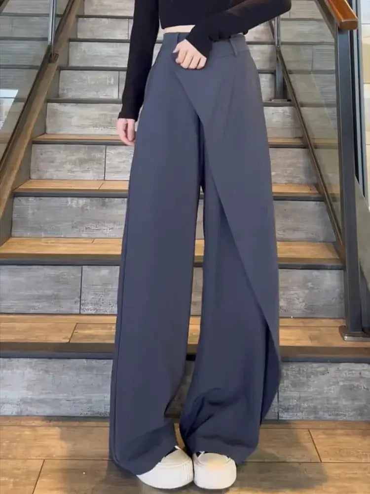 Elegant Irregular Wide Leg Pants - Chic & Loose | same ANTHEM
