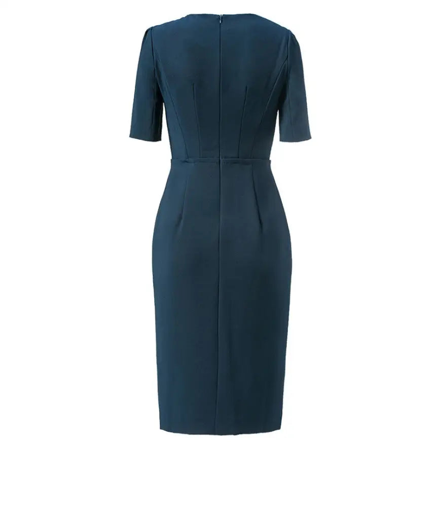 Formal Temperament Elegant And Intellectual Mid-sleeve Red Dress Women - Bag