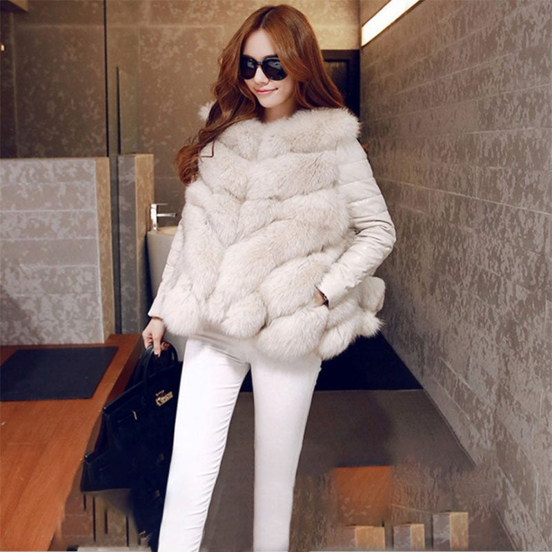 Elegant Mink Fur Warm Coat for Women | same ANTHEM. Soulmate Streetwear