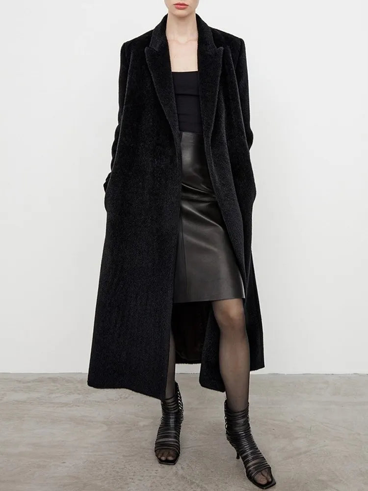 Elegant Vintage Trench Coat Women | Notched Collar Lace-Up | soulmate wear | same ANTHEM