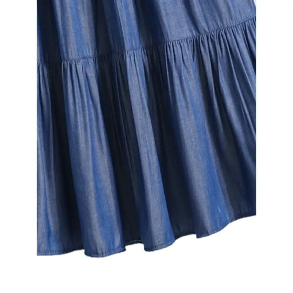 encel A-Line Denim Skirt – Dreamy Silky Style for Soulmates | Same ANTHEM