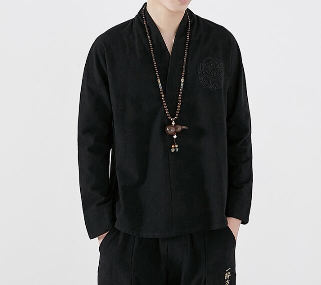 Ereganto Men’s Shirt – Soulmate Streetwear with French-Japanese Vibes | same ANTHEM - Black / 2XL - Bag