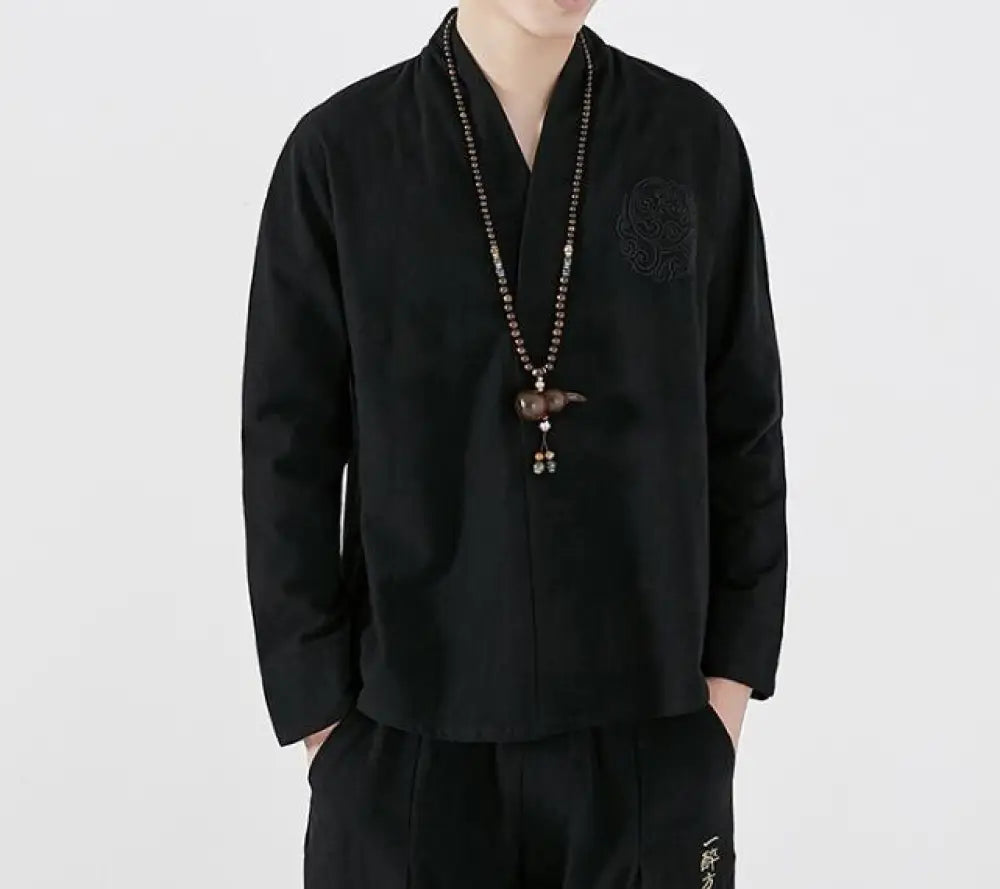 Ereganto Men’s Shirt – Soulmate Streetwear with French-Japanese Vibes | same ANTHEM - Black / 2XL - Bag