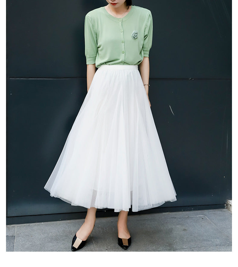 Ethereal Tulle Skirt – Whimsical Romantic Skirt for Parties & Special Occasions | Same ANTHEM - White / Free Size