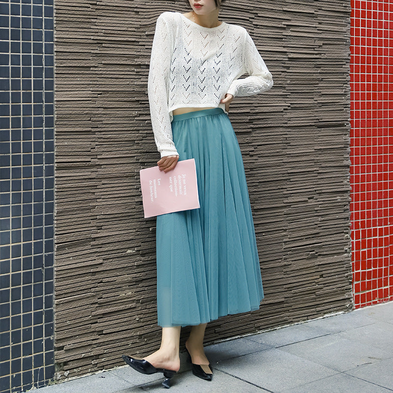 Ethereal Tulle Skirt – Whimsical Romantic Skirt for Parties & Special Occasions | Same ANTHEM - Lake Green / Free Size