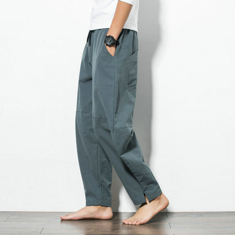 Ethnic Style Cotton & Linen Harem Pants – Casual Soulmate Streetwear | same ANTHEM - Pants
