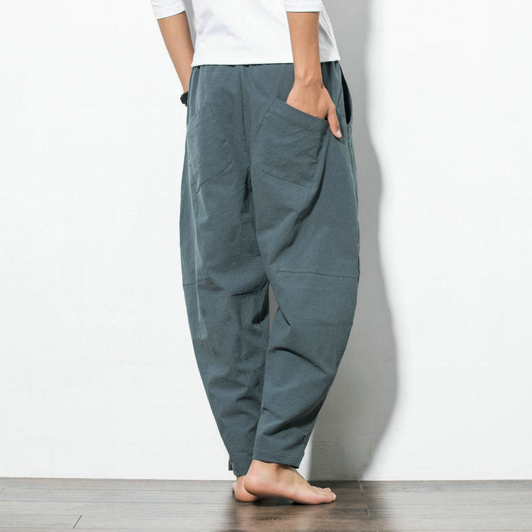 Ethnic Style Cotton & Linen Harem Pants – Casual Soulmate Streetwear | same ANTHEM - Pants