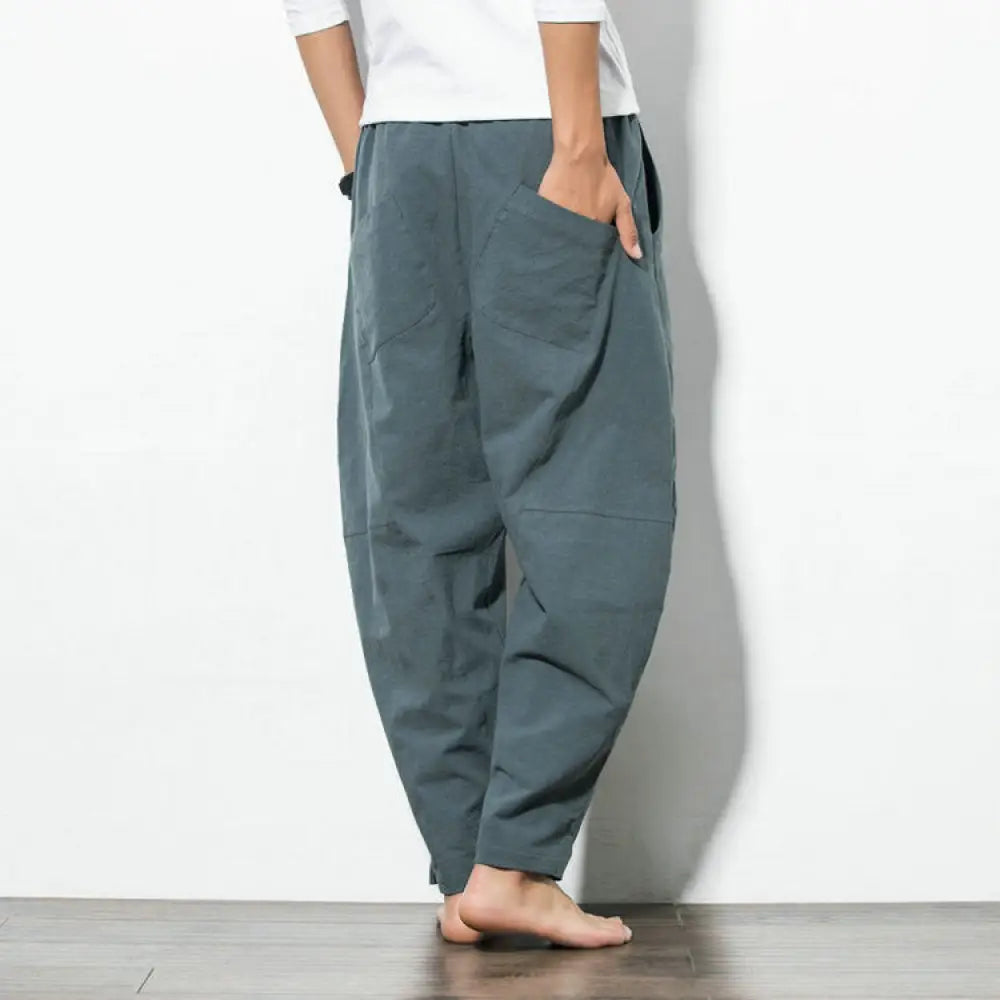 Ethnic Style Cotton & Linen Harem Pants – Casual Soulmate Streetwear | same ANTHEM - Pants
