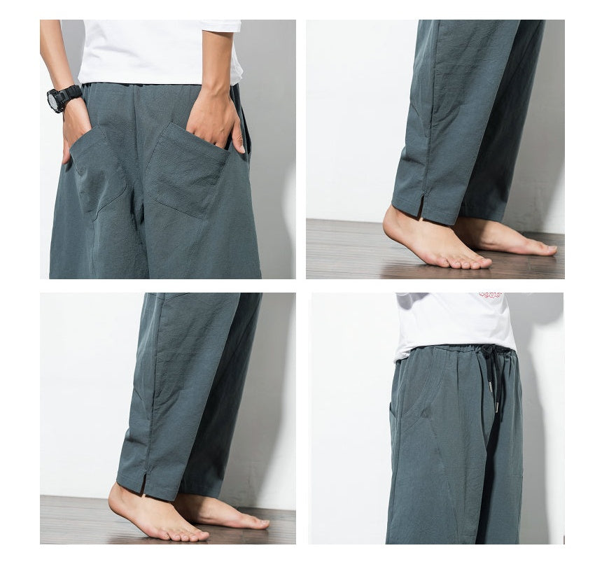Ethnic Style Cotton & Linen Harem Pants – Casual Soulmate Streetwear | same ANTHEM - Pants