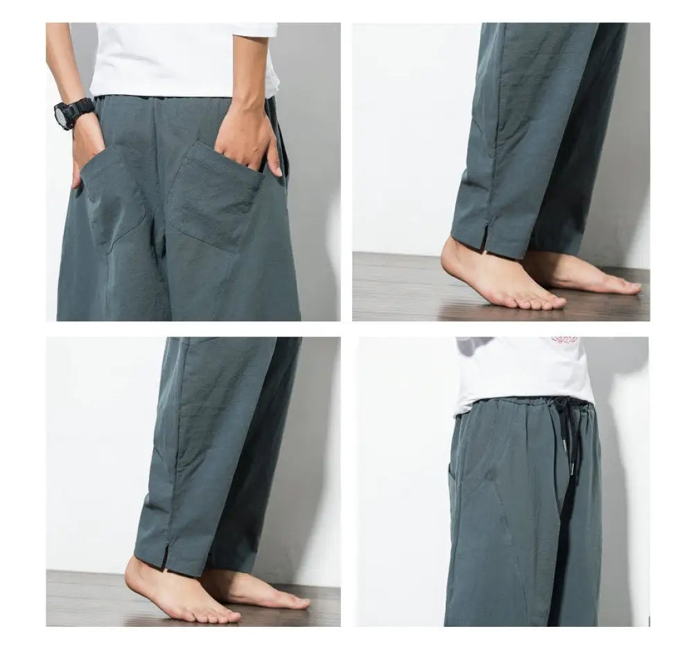 Ethnic Style Cotton & Linen Harem Pants – Casual Soulmate Streetwear | same ANTHEM - Pants