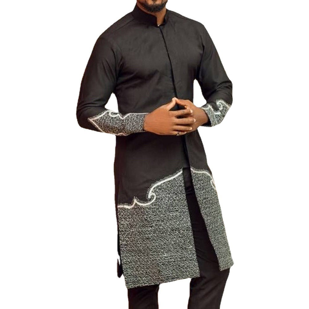 Ethnic Style Traditional Chic Stand Collar Sweater Suit – XL | same ANTHEM - Coat