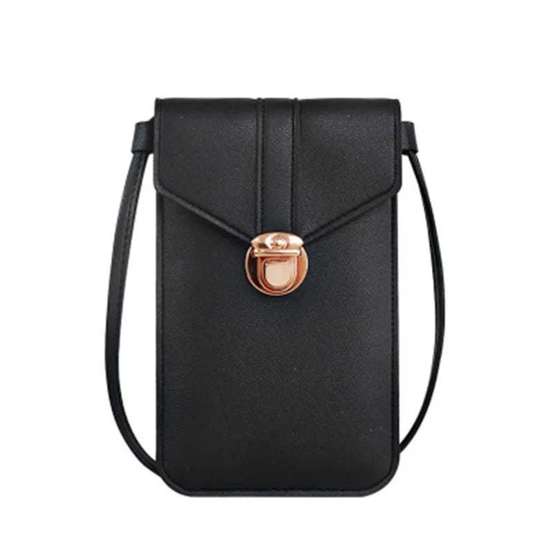 Everyday Crossbody Touchscreen Bag – same ANTHEM | For Soulmates & Style Seekers - Black / 20cm X 12cm X 0.5cm