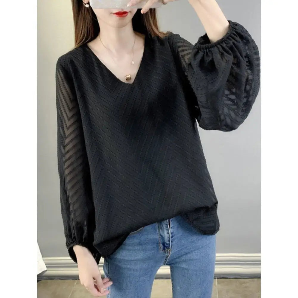 Fairy Chiffon Boho Top – Vintage Romance | same ANTHEM - Black / 2XL