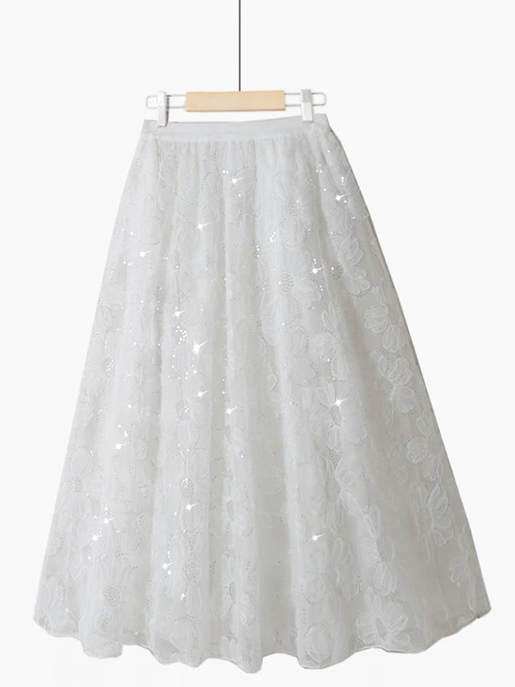 Fairy Sequin Embroidered Skirt | same ANTHEM®