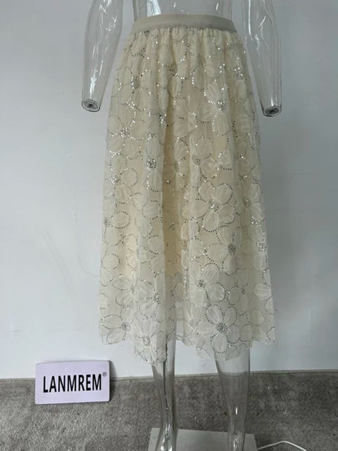 Fairy Sequin Embroidered Skirt | same ANTHEM®