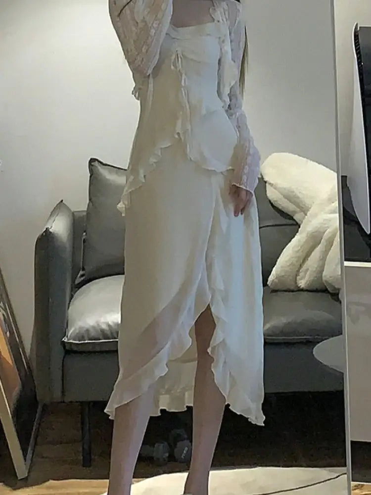 Fairy Two Piece Dress Set – Soulmate Streetwear Midi Dress | same ANTHEMa Fashion Suit Summer