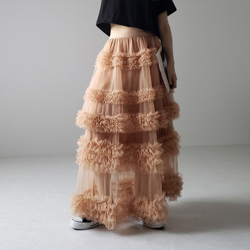 Fairytale Mesh Skirt – dreamy Japanese streetwear | same ANTHEM.