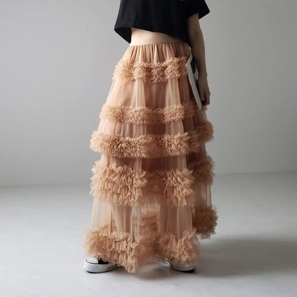 Fairytale Mesh Skirt – dreamy Japanese streetwear | same ANTHEM.