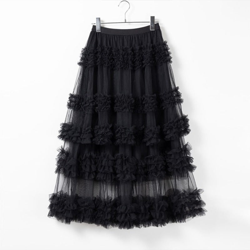 Fairytale Mesh Skirt – dreamy Japanese streetwear | same ANTHEM.