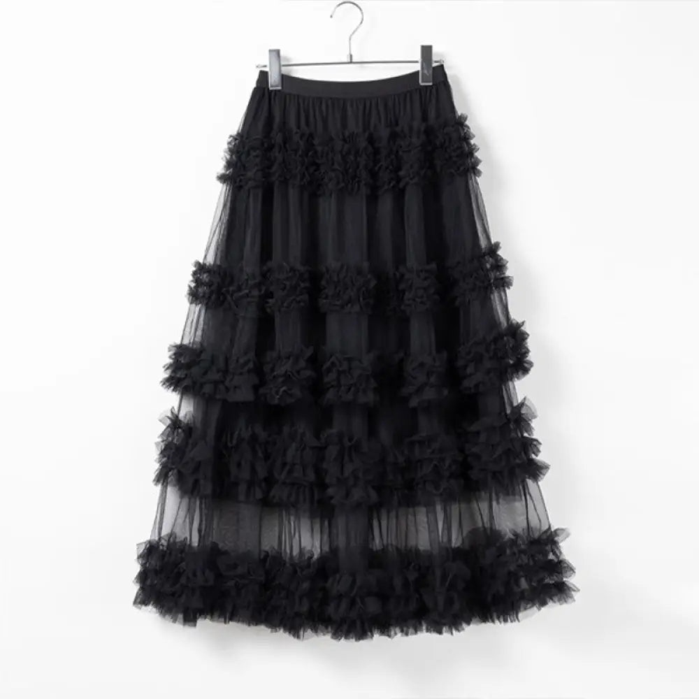 Fairytale Mesh Skirt – dreamy Japanese streetwear | same ANTHEM.