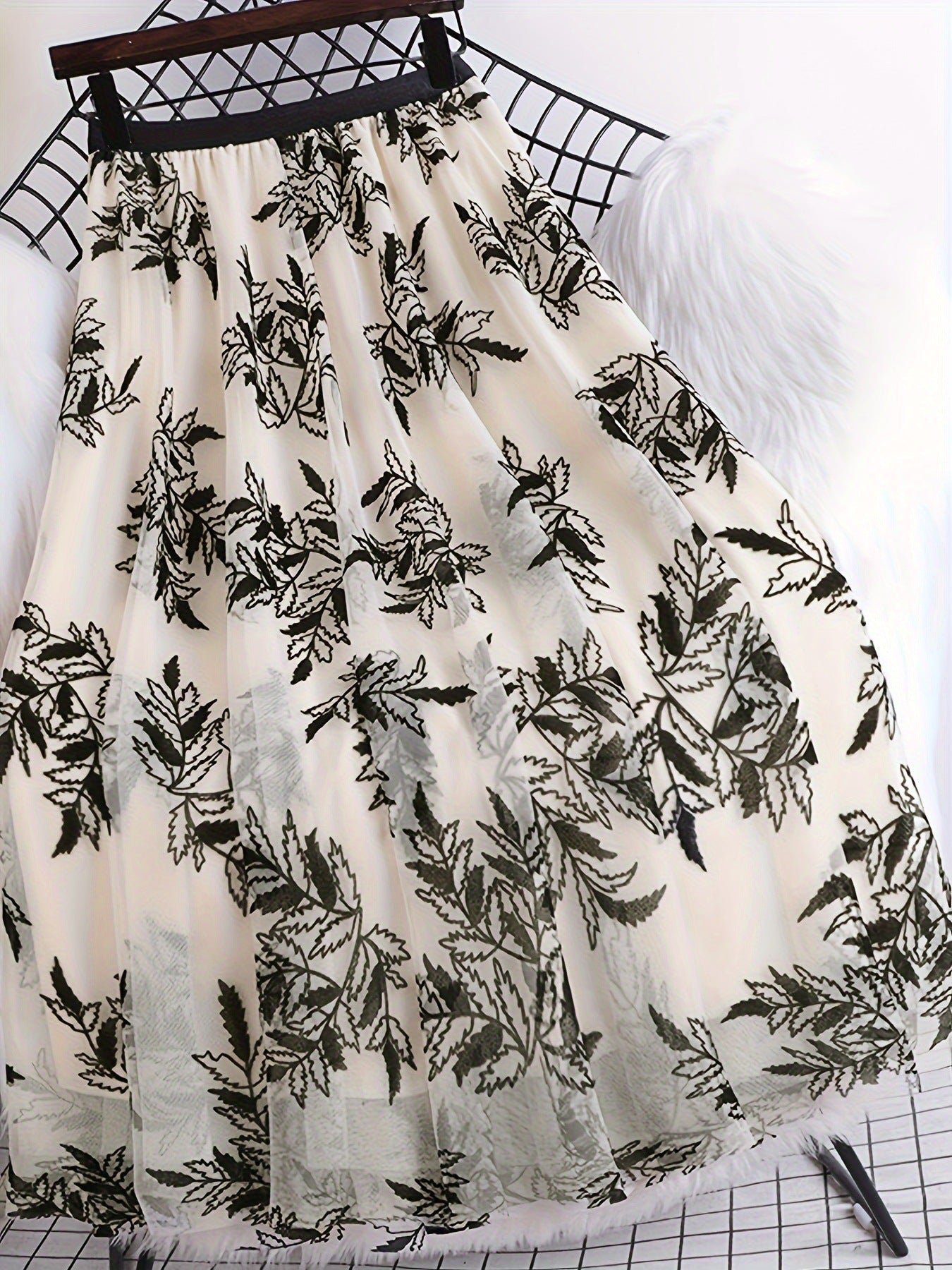 Fashion Personality Flocked Printed Skirt – Dreamy French Sweet Style | Made for Lovers & Friends | Wear Your Style