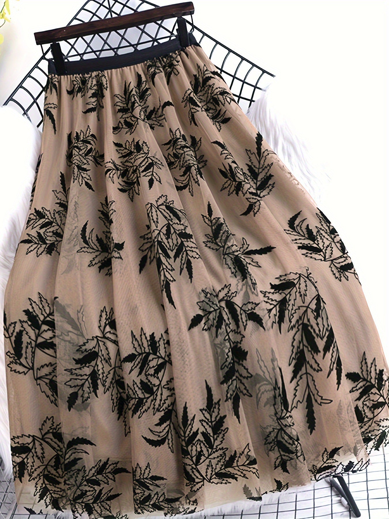 Fashion Personality Flocked Printed Skirt – Dreamy French Sweet Style | Made for Lovers & Friends | Wear Your Style
