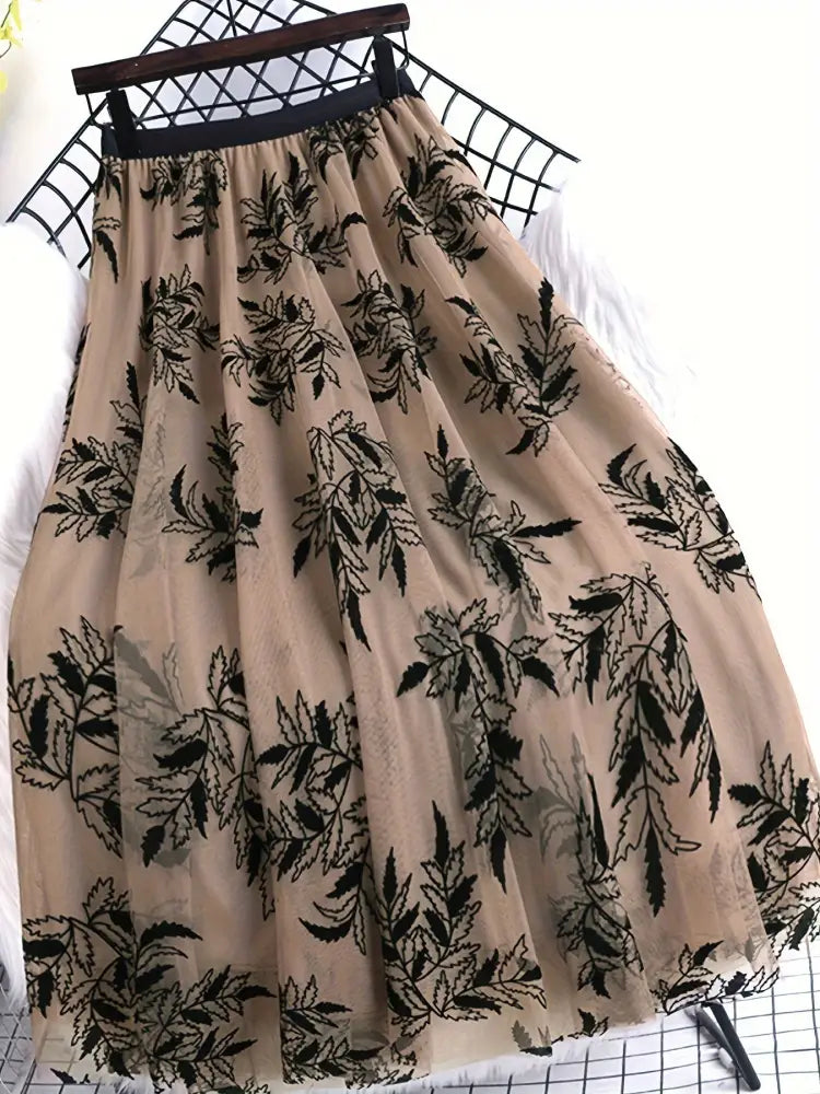 Fashion Personality Flocked Printed Skirt – Dreamy French Sweet Style | Made for Lovers & Friends | Wear Your Style