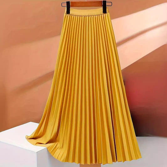 Fashion Women Solid Color Pleated Skirt – Made for Lovers & Friends | Wear Your Style Sing the Same
