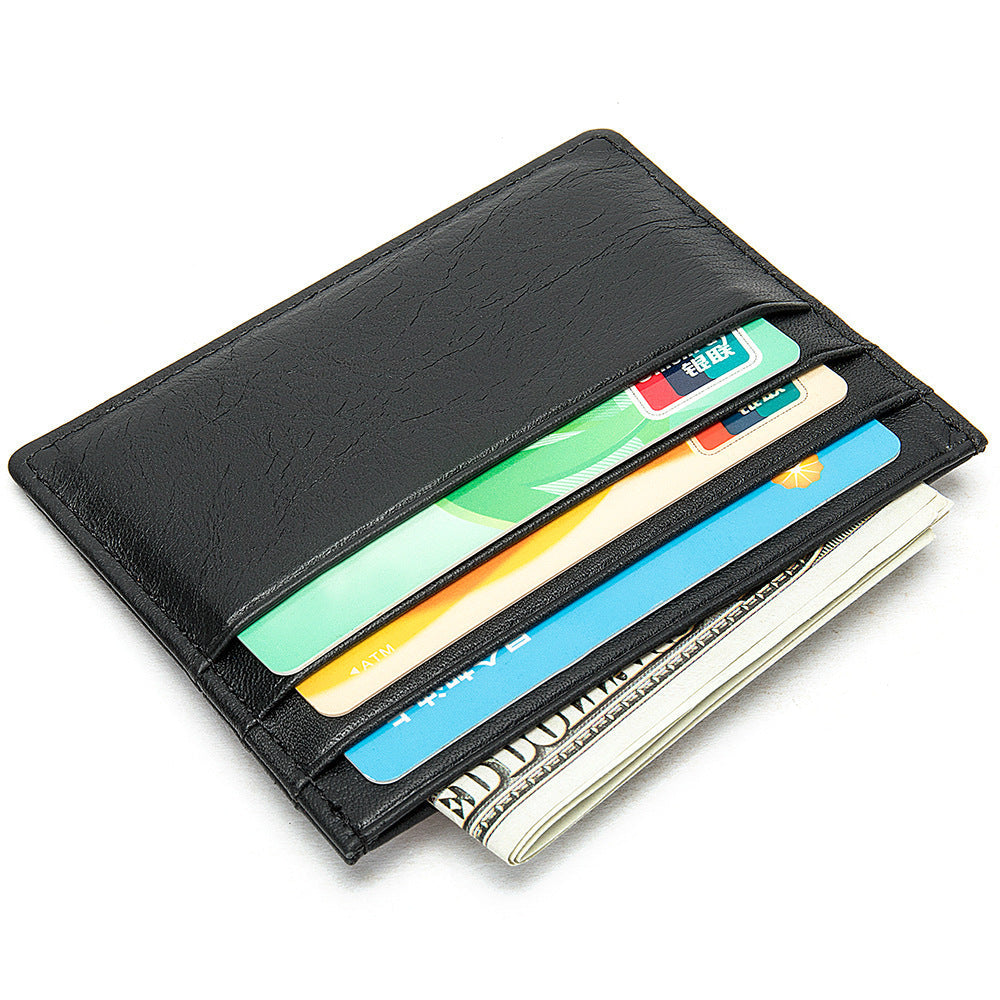 First Layer Cowhide Card Holder – same ANTHEM. Minimalist Fashion Accessory