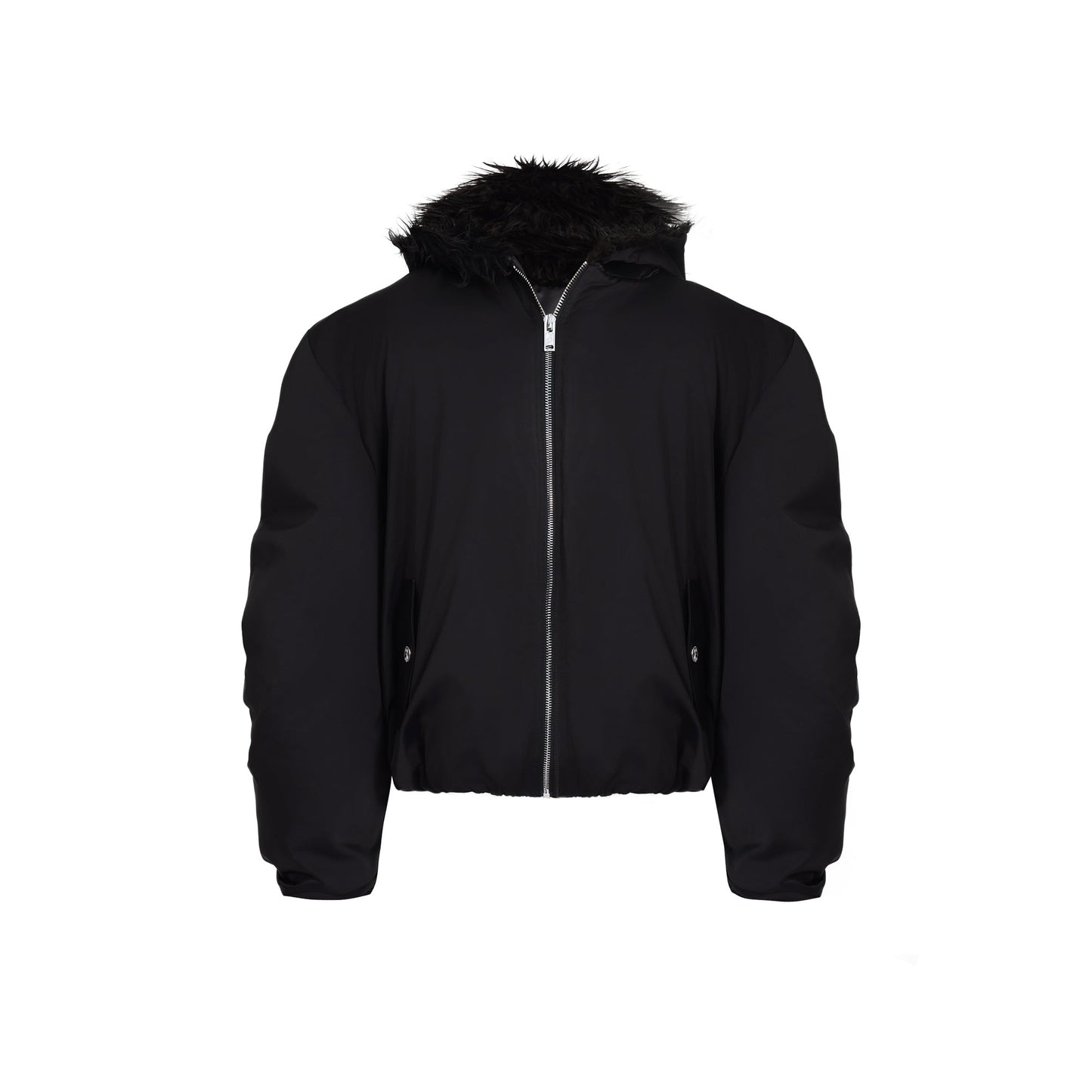 Fleece-lined Waterproof Short Coat for Men | same ANTHEM. Men’s Coats - Black / L