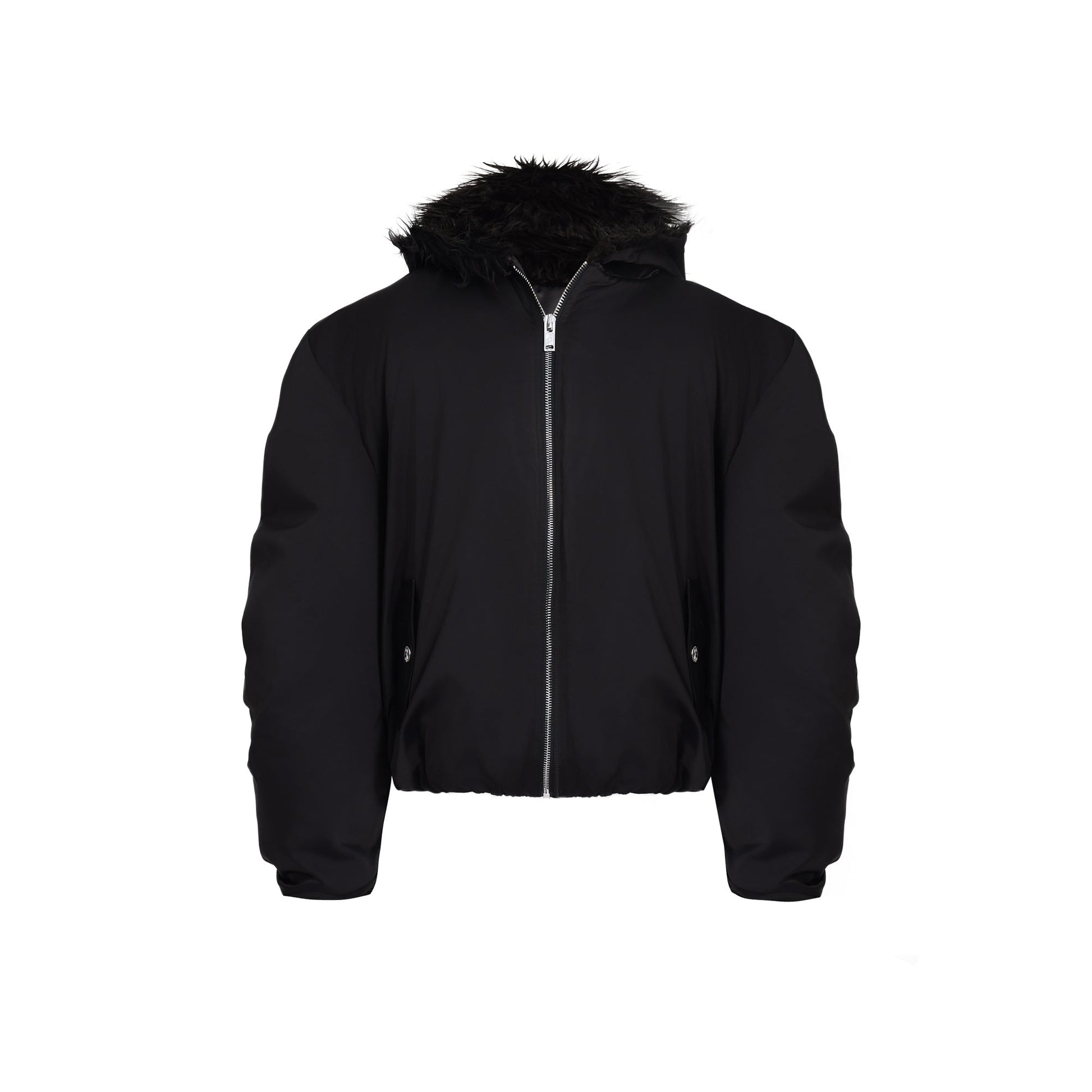 Fleece-lined Waterproof Short Coat for Men | same ANTHEM. Men’s Coats - Black / L