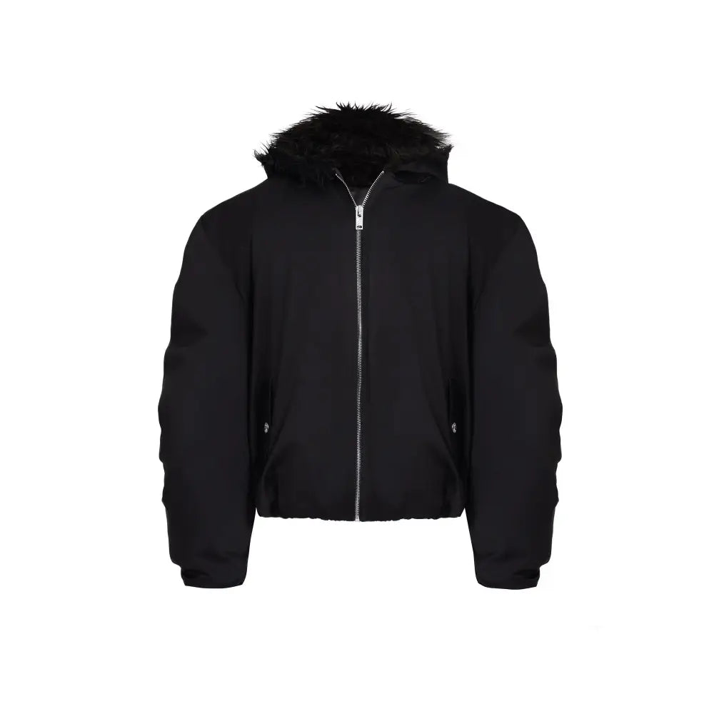 Fleece-lined Waterproof Short Coat for Men | same ANTHEM. Men’s Coats - Black / L