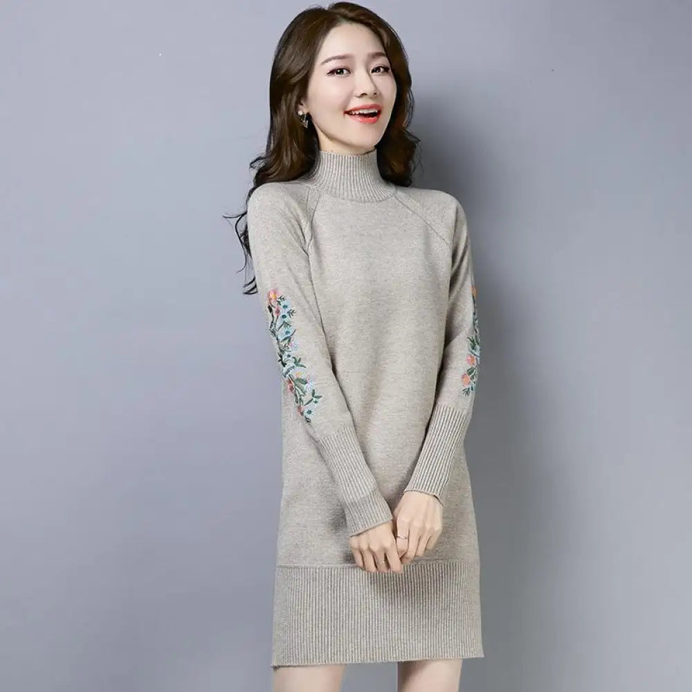 Fleece-Lined Woolen Winter Dress | Romantic French Style Cozy Dress | same ANTHEM