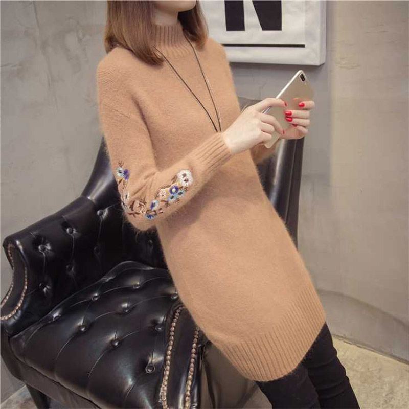 Fleece-Lined Woolen Winter Dress | Romantic French Style Cozy Dress | same ANTHEM