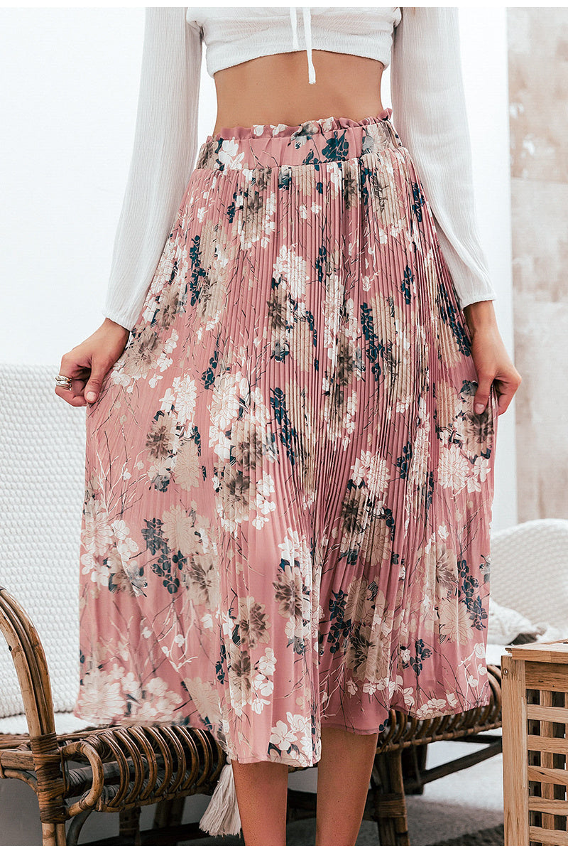 Floral Pleated Skirt | European & American Fashion for Lovers & Soulmates | Same ANTHEM