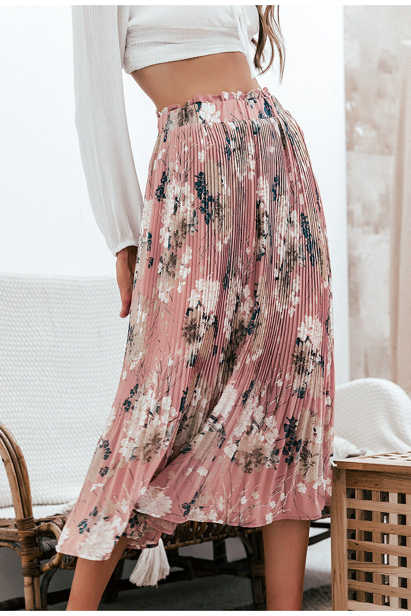 Floral Pleated Skirt | European & American Fashion for Lovers & Soulmates | Same ANTHEM