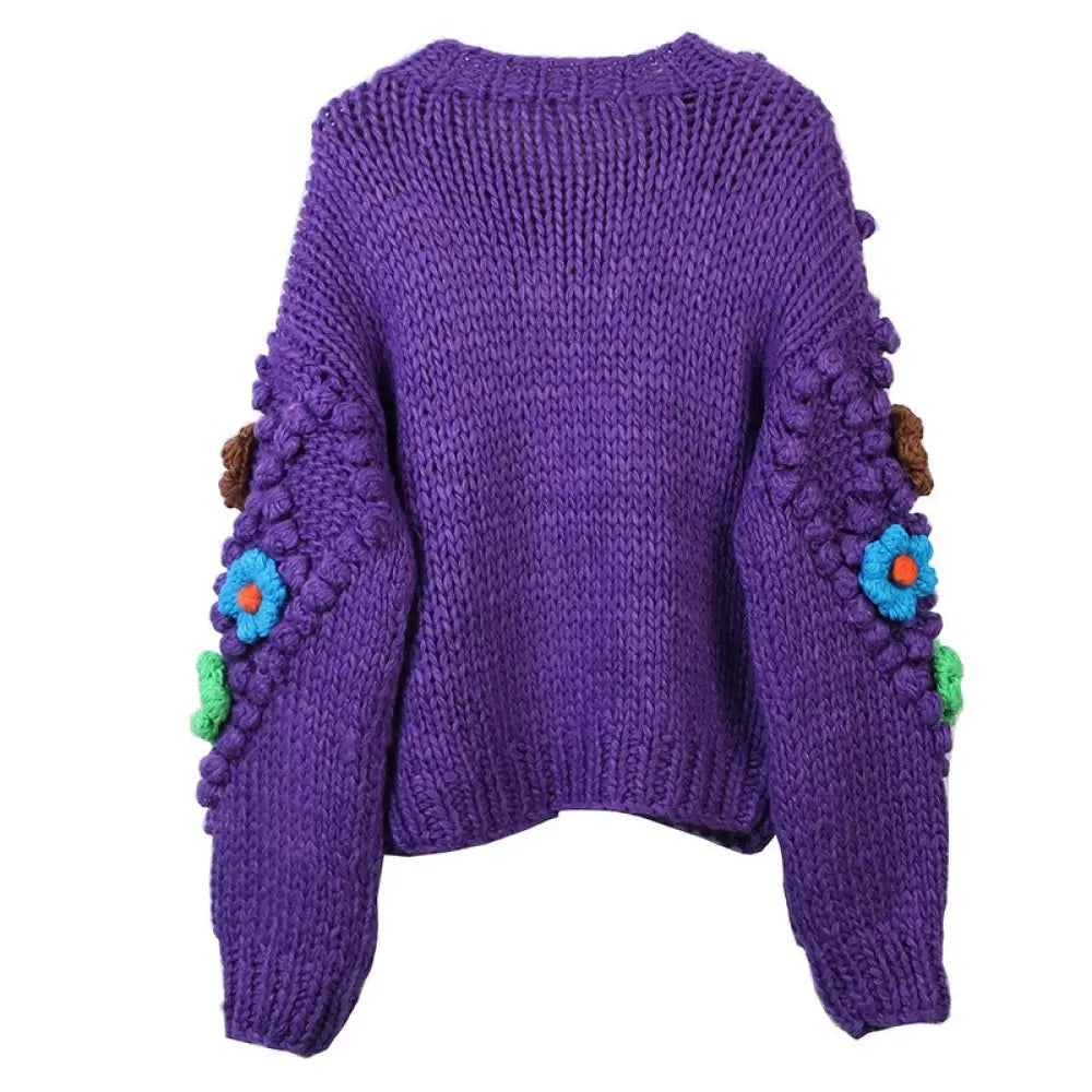 Flower Knitted Cardigan | same ANTHEM.